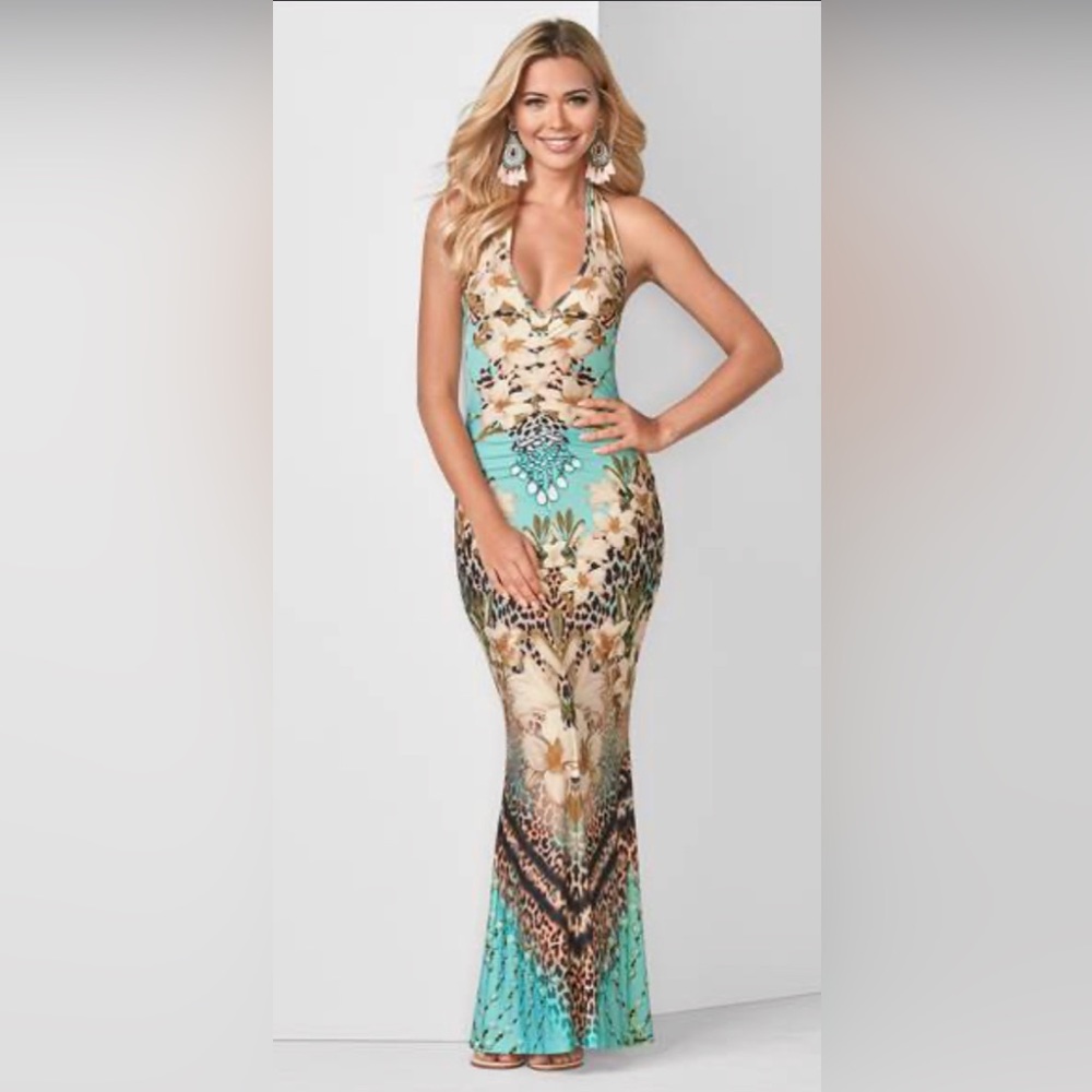 Halter maxi dress